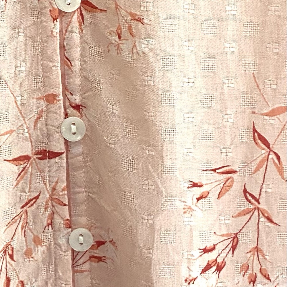 Lucky Brand Pink XL Blouse made with Environmentally Safe Model - Picture 7 of 9